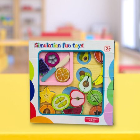 لعبة تقطيع الفواكه خشب